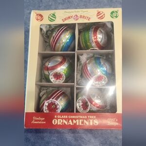 NWT Christopher Radko Reproduction Shiny Brite Ornaments